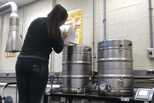 Nicole Shriner leads the Fermented Beverage Technology program at MSU.