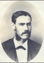 old black and white professional headshot of Rolla C. Carpenter, 1877
