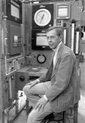 Black and white photo of Edwin Johansen Crosby