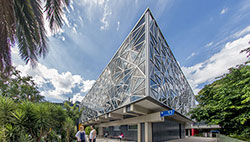 Artistic rendering of a building on the Clayton Campus at Monash University in Melbourne, Australia