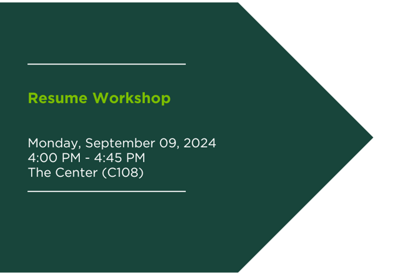 Resume Workshop Michigan State University