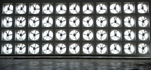 Wall of fans