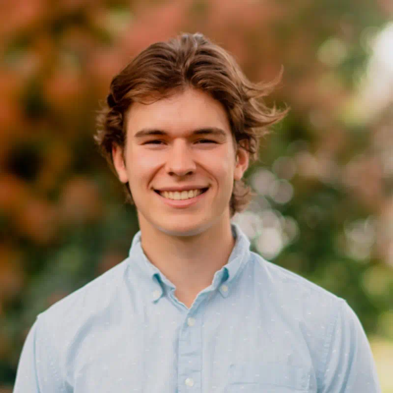 a close up of Nathan Daniel Kowalski outside