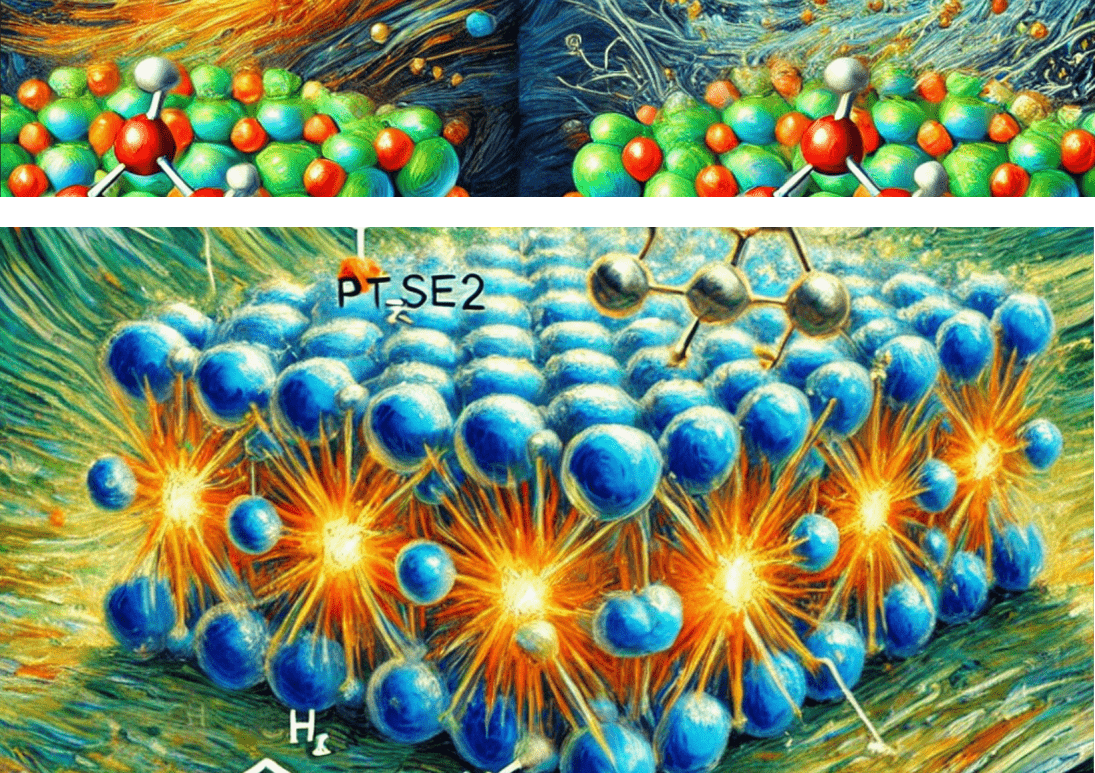 Restructuring PtSe2 into a stable and efficient catalyst for fuel cells transforms the material. Courtesy: Jose Mendoza-Cortes