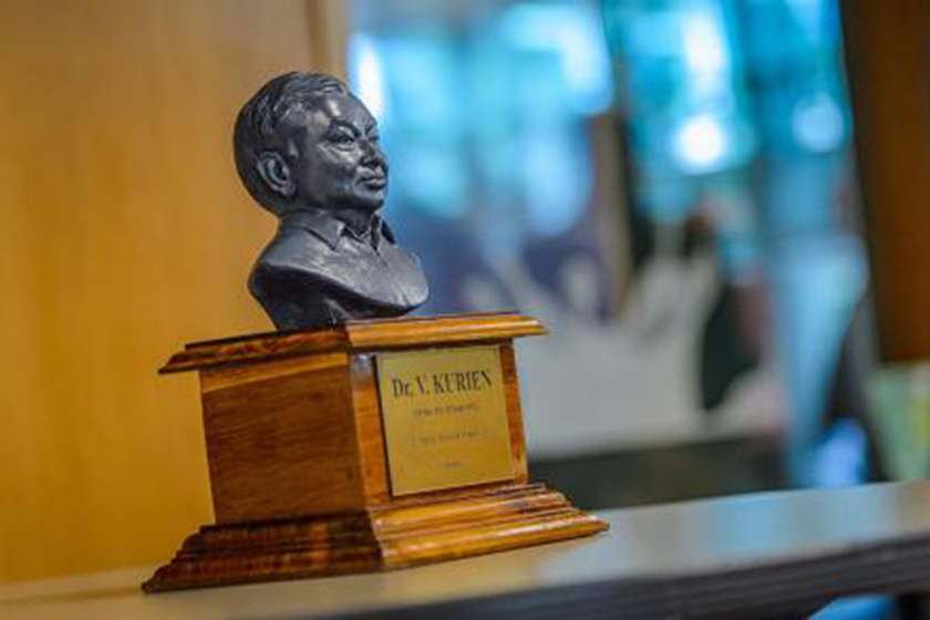 Verghese Kurien ('48, mechanical engineering) is known as the Milkman of India. He revolutionized the milking industry in India.