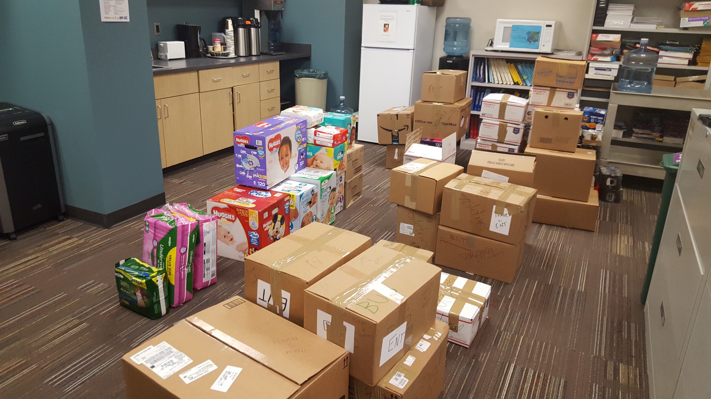 "I was not prepared for the generosity we experienced ... I sent out the cry to our volunteers to "bring boxes and tape!'" -- Angelica Medina-Cucurella.