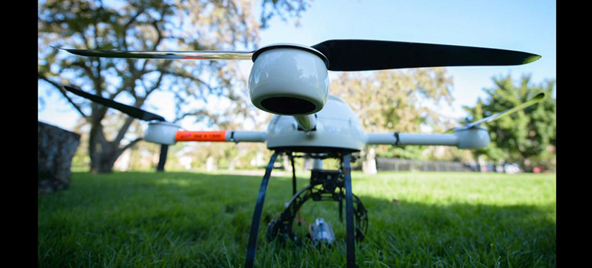 Research by MSU Professor Bruno Basso utilizes a drone's eye view to collect data on climate, water and other important aspects of smart agriculture.