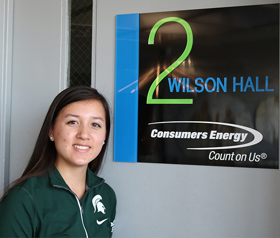 Megan Phanrisvong, an Honors College freshman in mechanical engineering, will spend her summer as a customer field solutions intern with Consumers Energy.