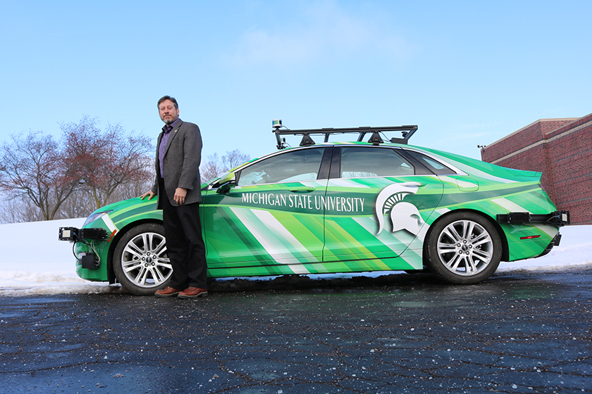 John P. Verboncoeur is on the board of directors for the American Center for Mobility and supports MSU's work in automated technology.