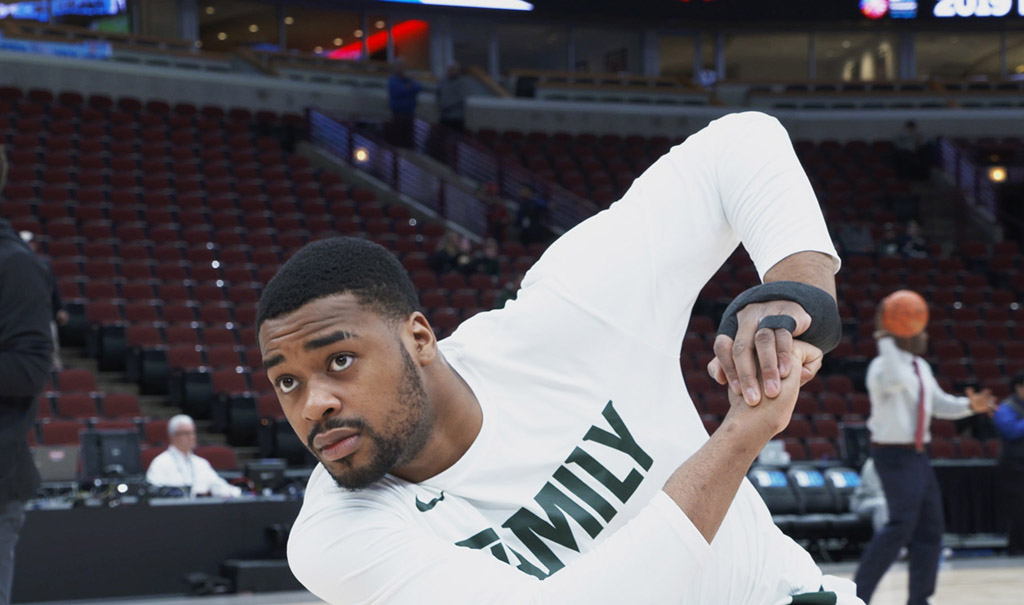 Injured Spartan basketball player Nick Ward is competing again, thanks in part to the skills and technology in the College of Engineering.