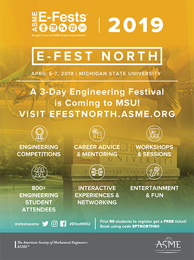 Spartan Engineering students are collaborating with ASME to host an action-packed weekend event in East Lansing.