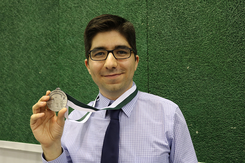 Amin Jourabloo won the 2019 Fitch H. Beach Award for most outstanding graduate researcher in engineering.