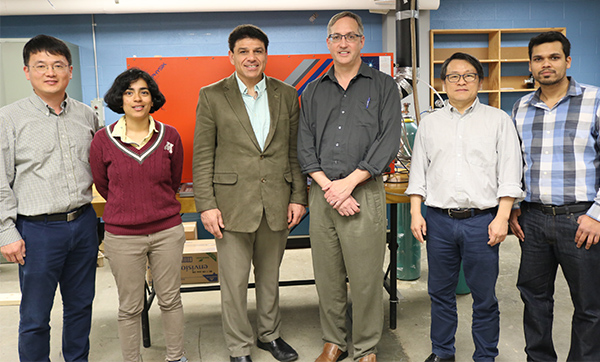Mechanical engineers Haseung Chung, Rohini Balachandran, James Klausner, Andre Benard, Patrick Kwon, and Himanshu Sahasbuhdre have teamed up to improve high-efficiency power generation.