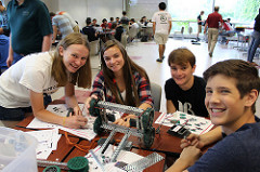 Students can build and test robotics systems in MSU Engineering's summer camps 2019.