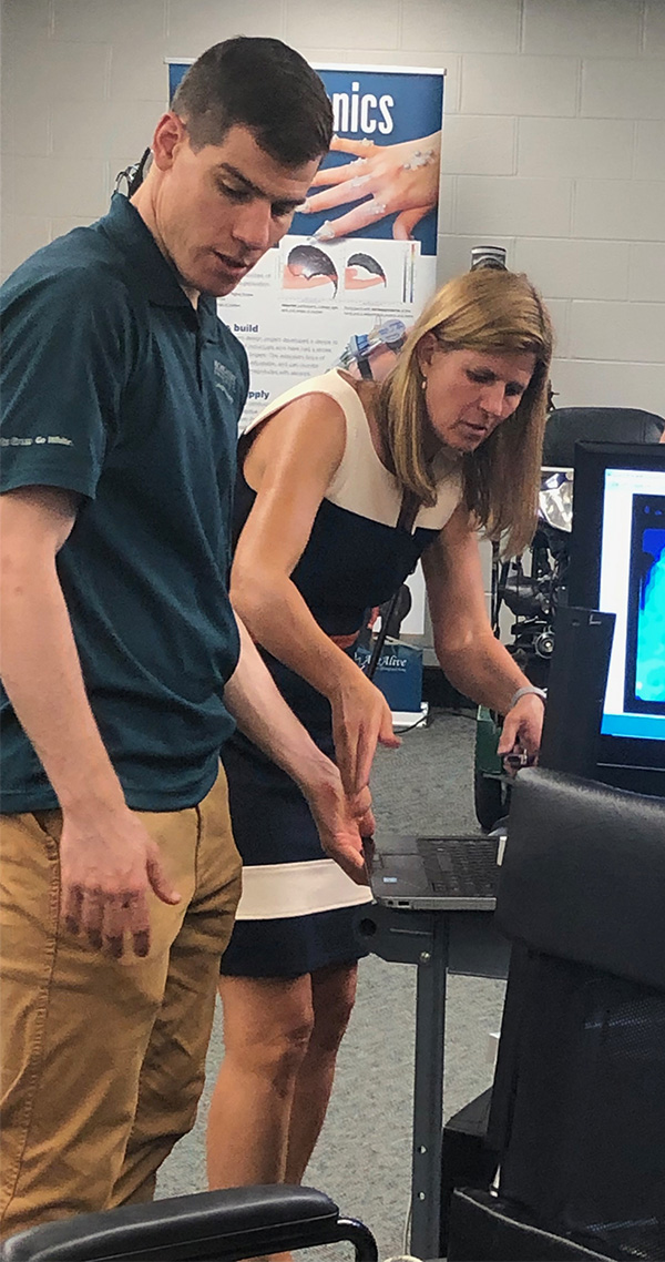 Justin Scott, who works with Tammy Reid Bush in the Biomechanical Design Lab, is among the college's 975 graduate students.