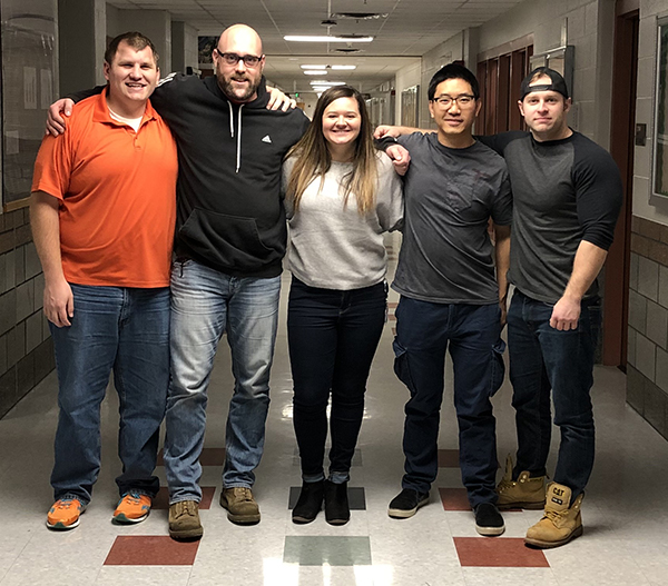 The chemical engineering skills of Ryan Splichal, William Killian, Nicole Shriner, Bin Tan, and John Szafranski brought home national recognition from AlChE.
