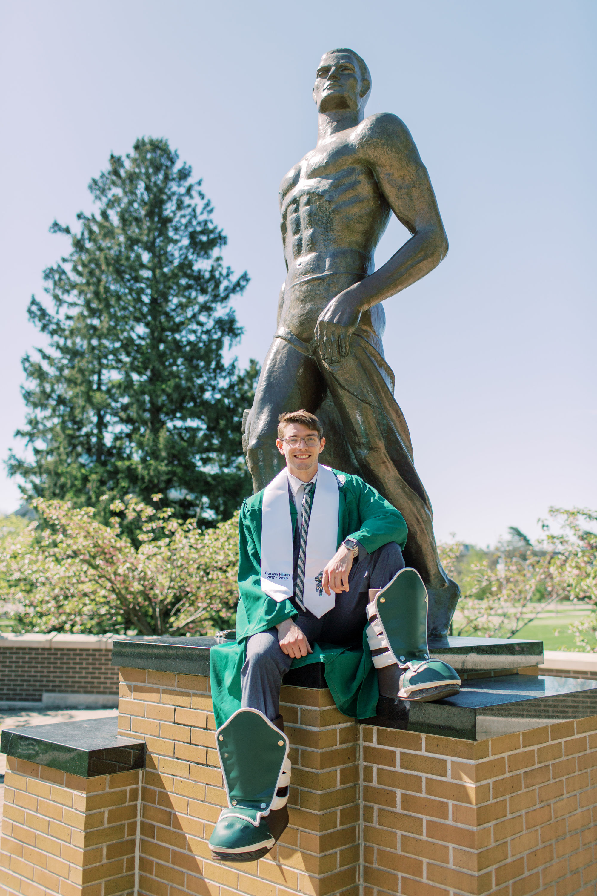 Up next - Cory Hilton will begin graduate studies in electrical engineering at MSU this fall.