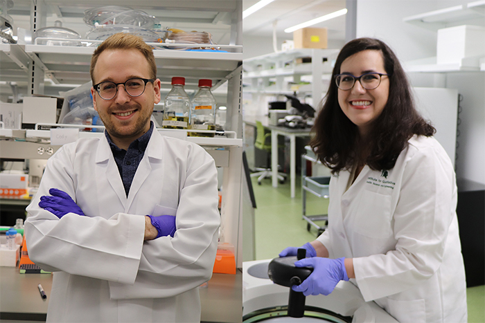 Cort Thompson and Victoria Toomajian named top graduate students in biomedical engineering.