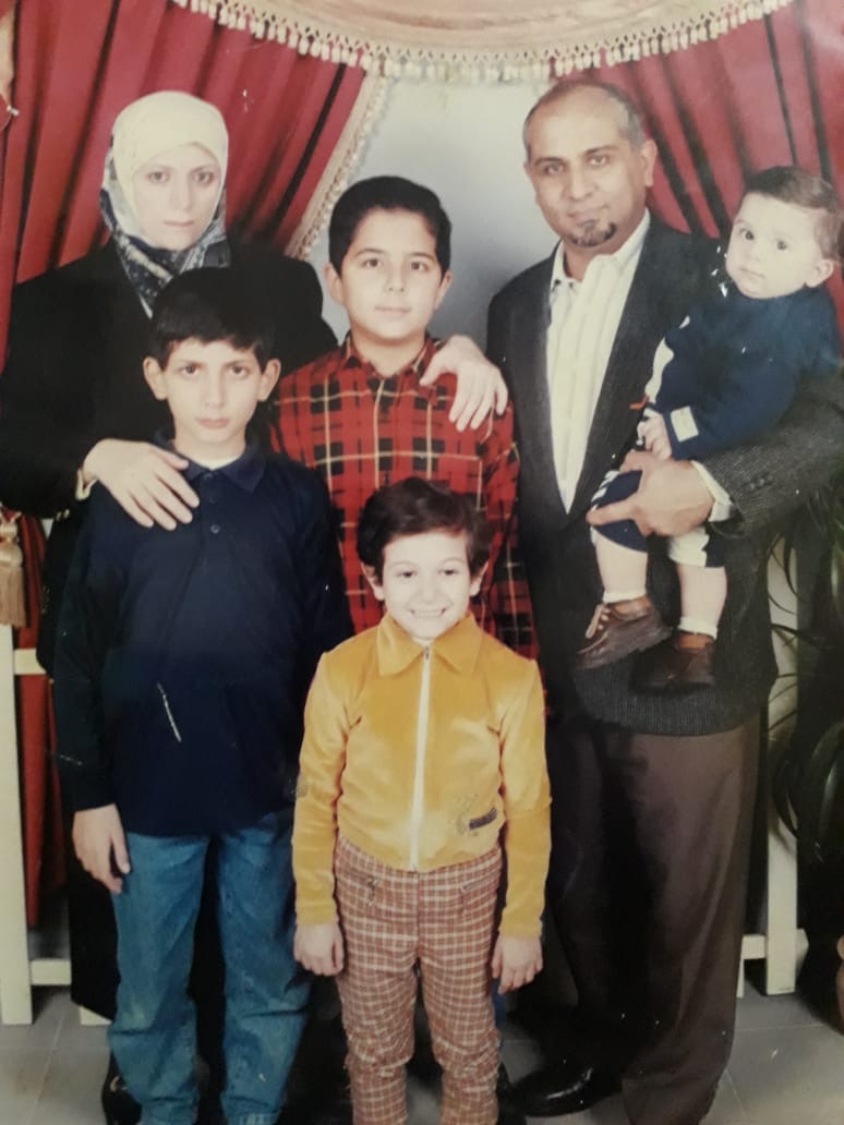 This Hejase family portrait was taken in 1997. Front: Charifa, middle: brothers Hussein, Jose and baby Ahmad, and parents: Layla Bazzi Hejase and Ale Hejase.
