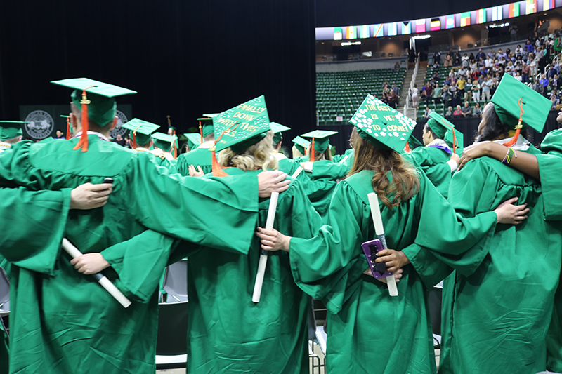 Congratulations graduates. Come home often.
