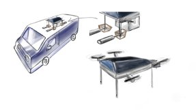 AIDED will feature a latching and charging system. (Image: Laura Nicholas)