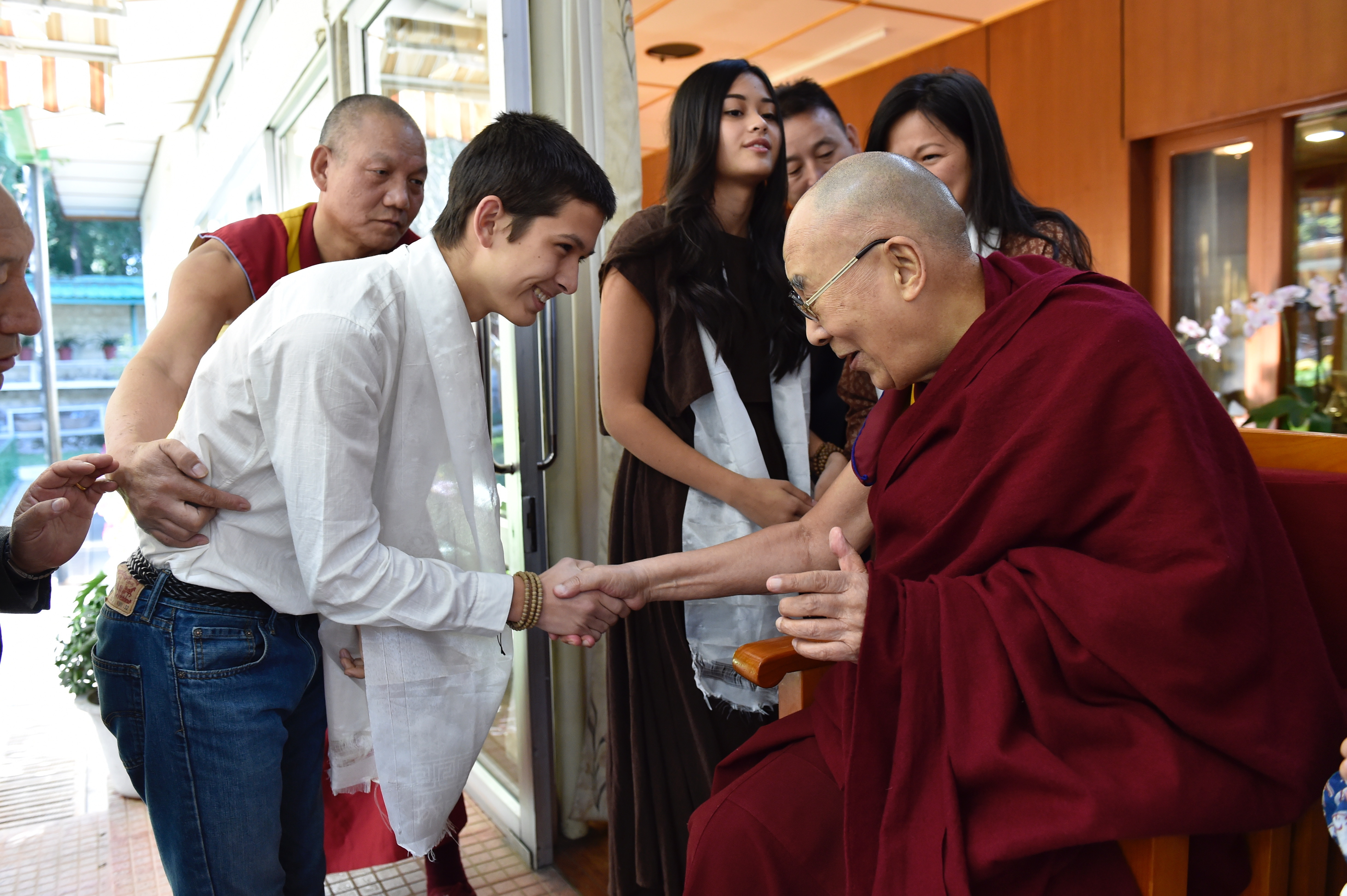 Materials Science major Xavier Lewis met the Dalai Lama prior to coming to MSU.