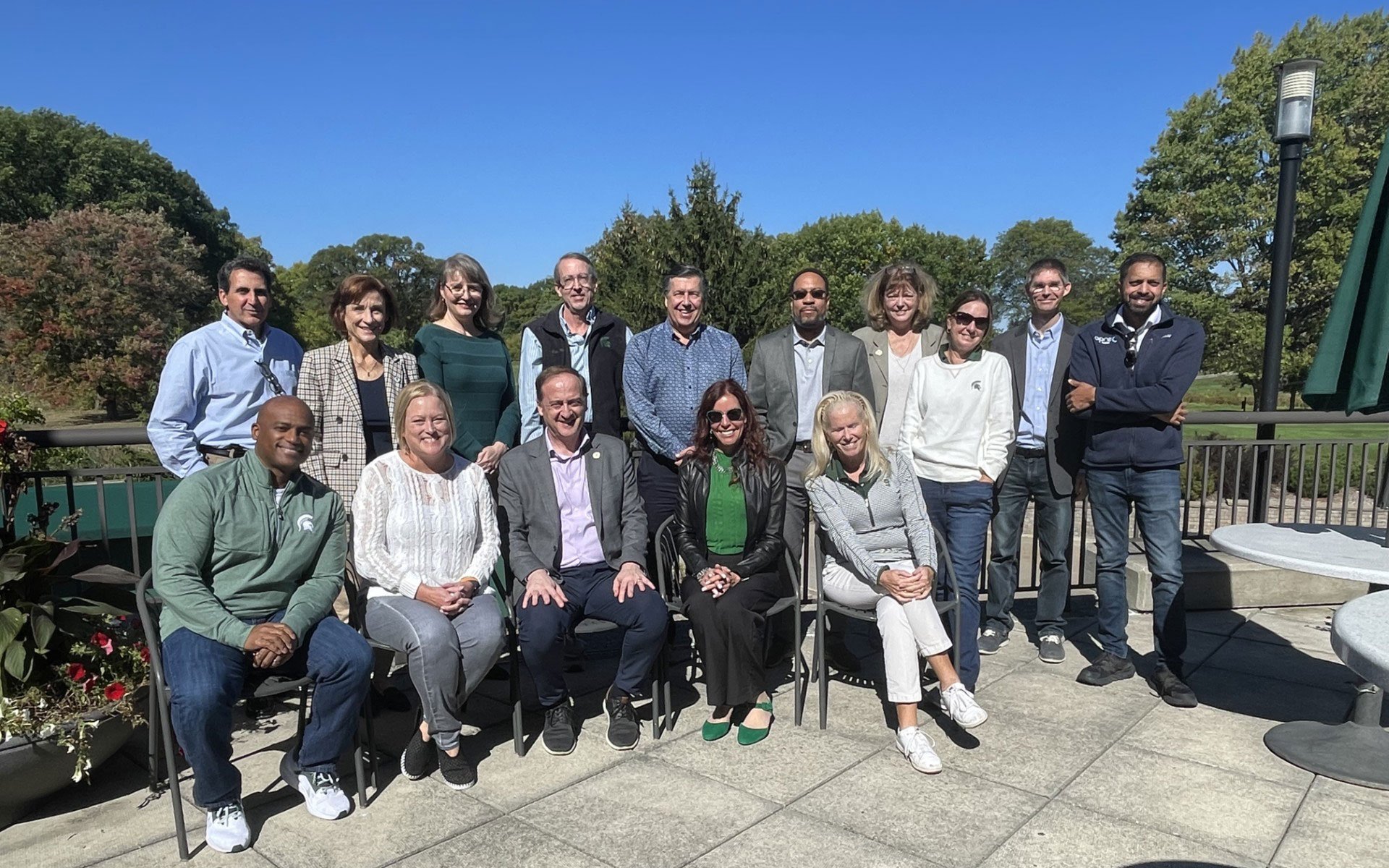 Group shot of the members from the Alumni Board