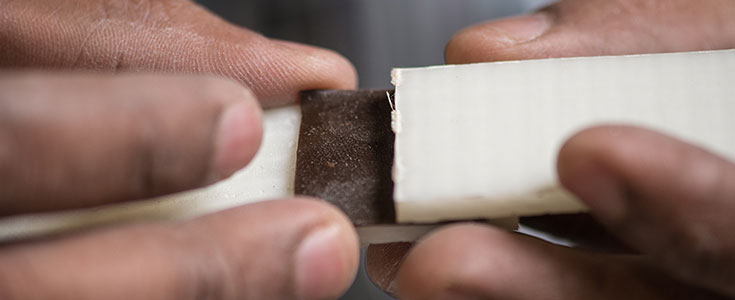 Close-up of a composite material