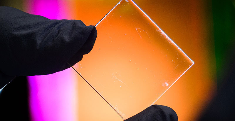 Transparent solar panel