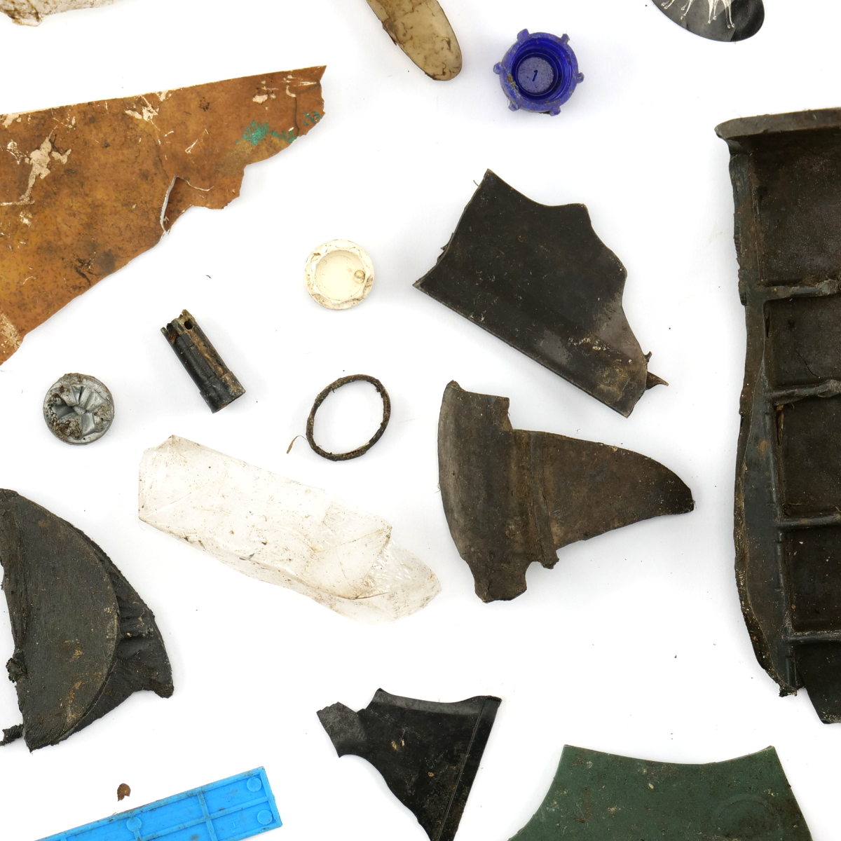 Plastic debris collected through the Bubble Barrier system. Photo courtesy of The Great Bubble Barrier.