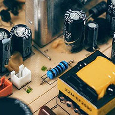 Close-up of electrical circuits