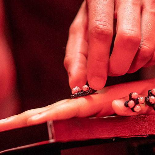 Sensor points on hand