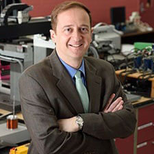 John Papapolymerou in lab