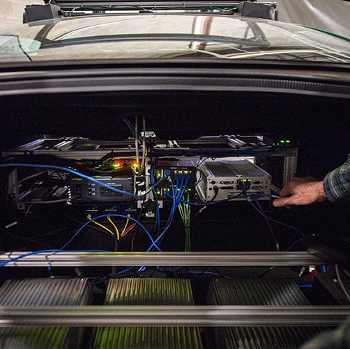 Close-up of a car engine
