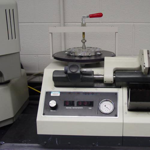 Close-up of equipment in the Composite Materials and Structures Center