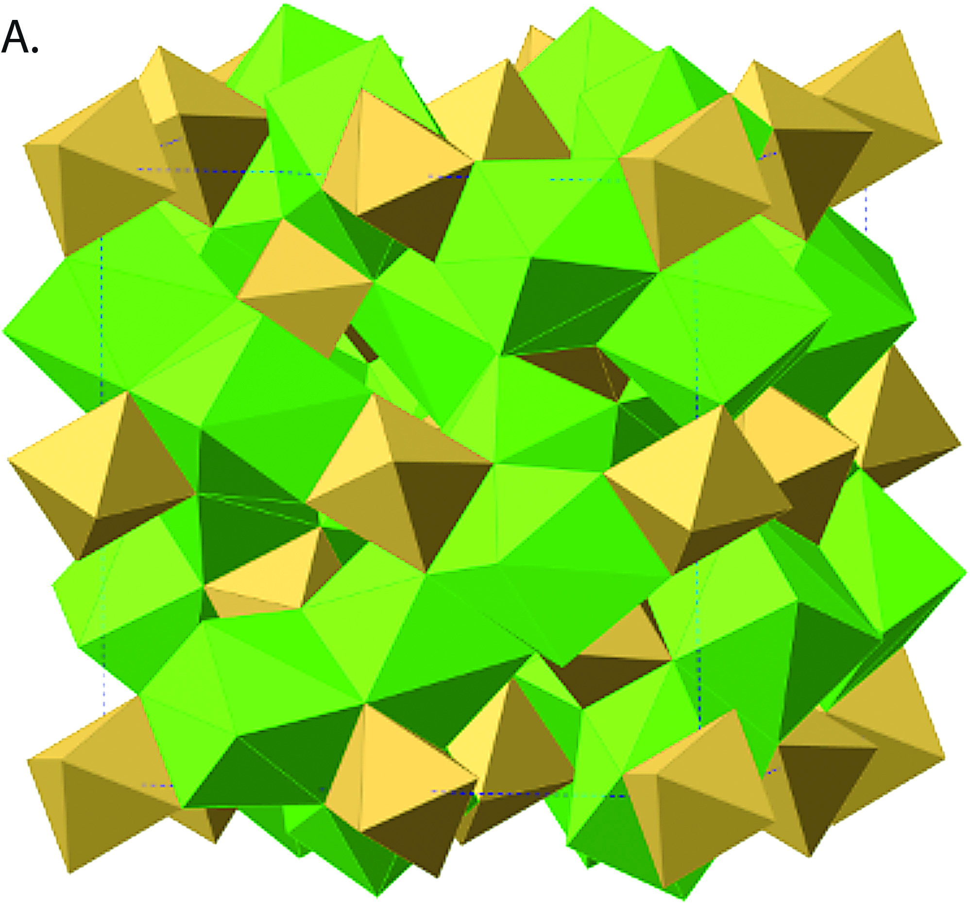 Polyhedral representation of crystal structure of La-Ta-O framework studied as Li-battery solid electrolyte (Wei Lai)​