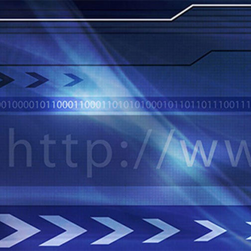 Binary code, along with the beginning of a URL