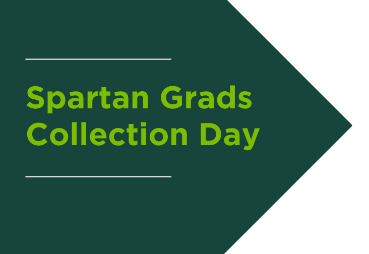 Spartan Grads Collection Day graphic