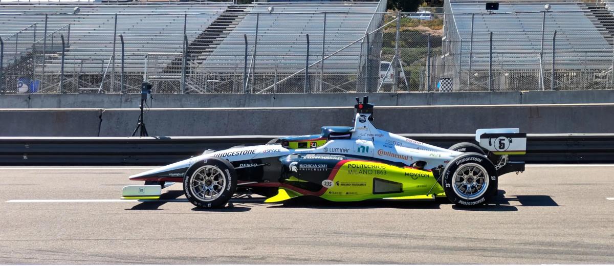 Polimove MSU car on the racetrack