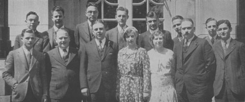 Group of people posing for photo