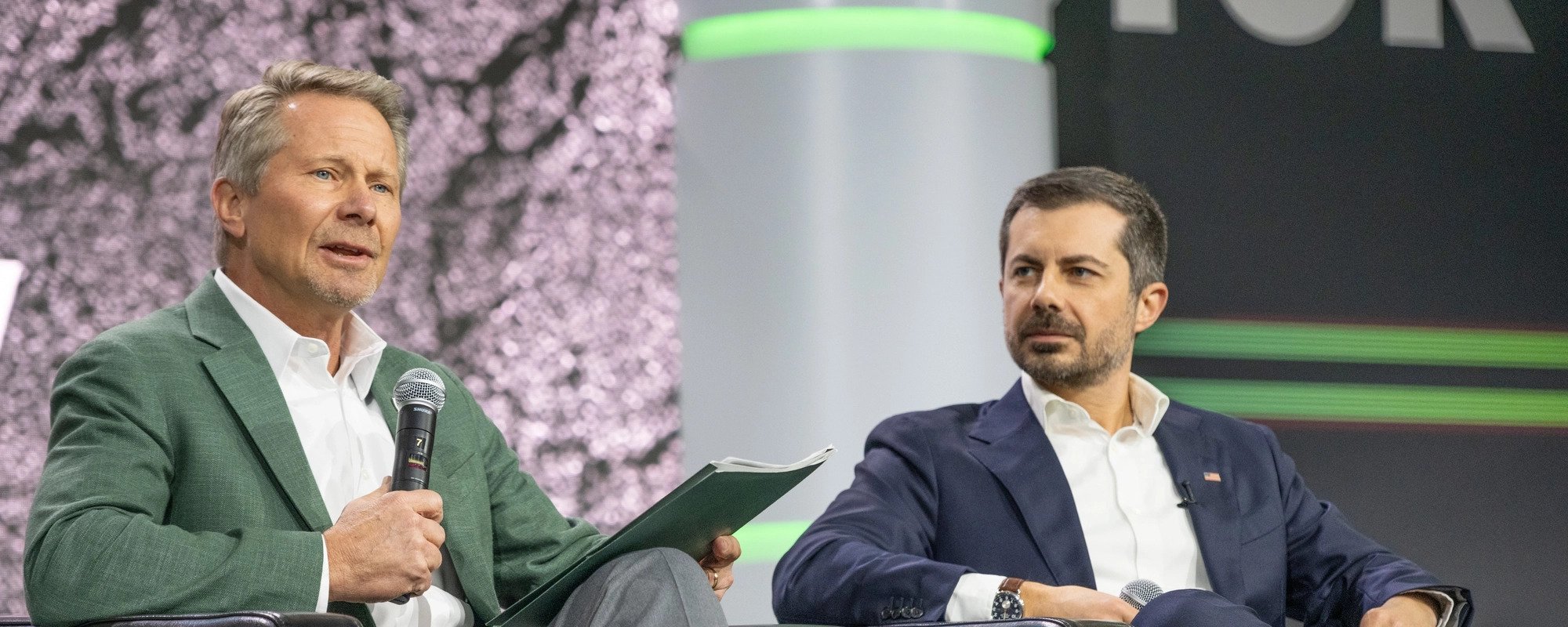 Kevin M. Guskiewicz and Pete Buttigieg