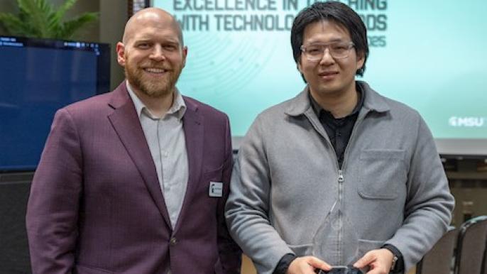 Engineering graduate student wins 2025 AT&T Excellence in Teaching with Technology Award