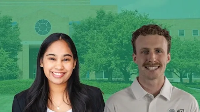 Two student entrepreneurs honored at premier pitch competition, Burgess New Venture Challenge