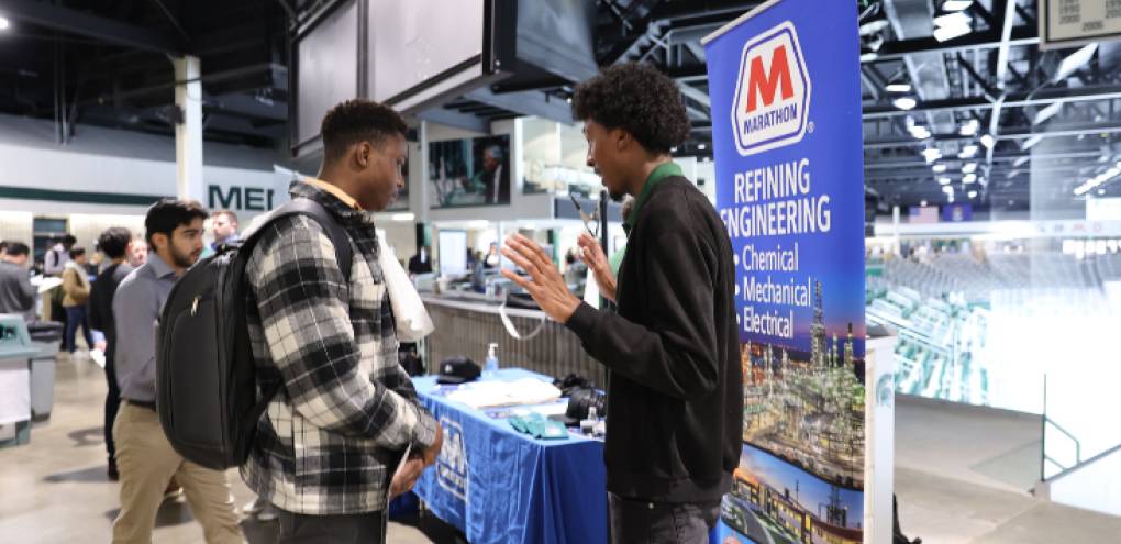 Many companies talking to students
