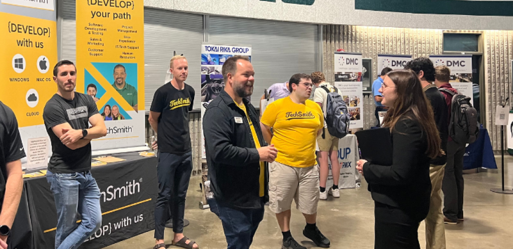 Many local companies talking to prospective students
