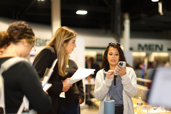 Many companies talking to students