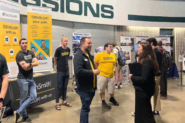 Many local companies talking to prospective students