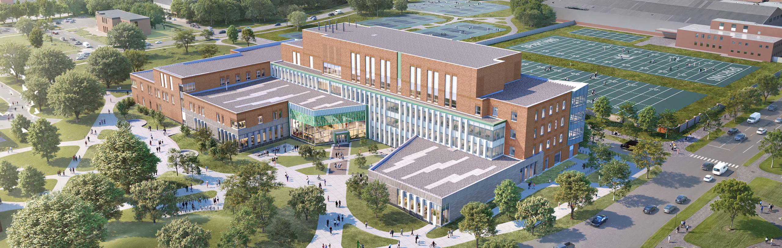 Conceptual rendering of EDIC building
