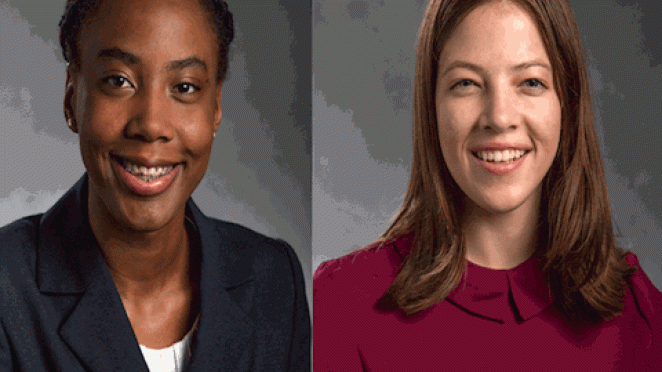 Two Spartan Engineers on homecoming court