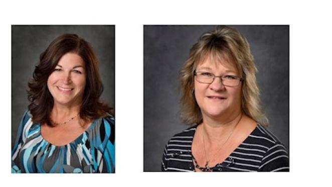 Top staff honors to Laura Post and Paula Palmiter